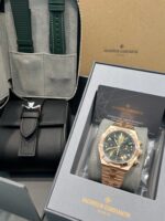 Vacheron Constantin Overseas Chronograph Rose Gold Green Dial 5520V/210R-B966 - Image 6