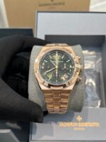 Vacheron Constantin Overseas Chronograph Rose Gold Green Dial 5520V/210R-B966 - Image 7